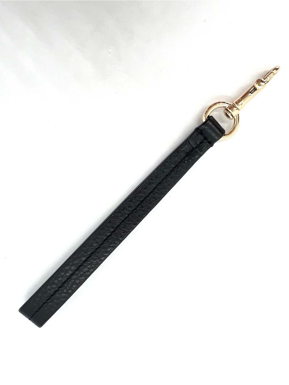 Authentic Coach Black Leather Replacement Wristlet Strap Gold Hardware